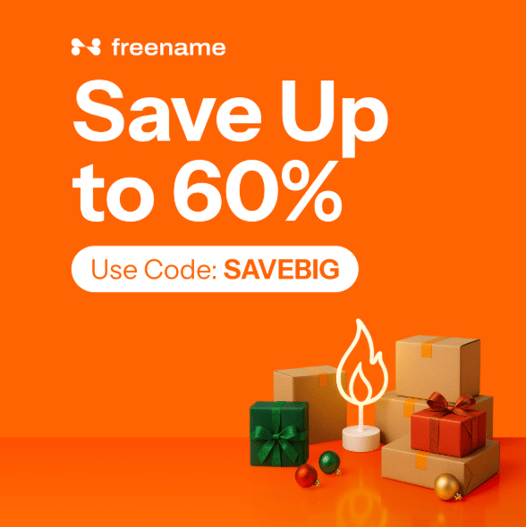 BlackFriday Freename Promo code SAVEBIG